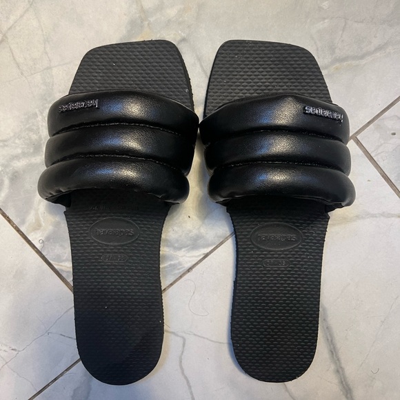 HAVAIANAS BLACK MILAN SANDALS - Picture 6 of 8